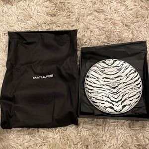 Saint Laurent Zebra Print Frisbee